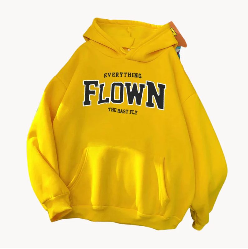 Women's Fashionable Printed Hooded Sweatshirt - Gulya