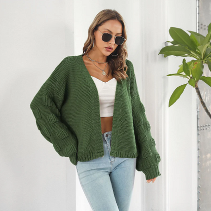 Warm long-sleeve sweater for women, luxurious