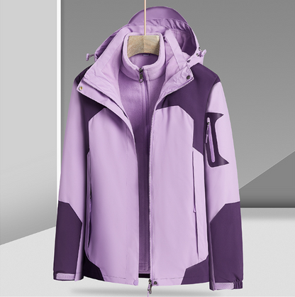 Waterproof and windproof fleece ski jacket by Kairu