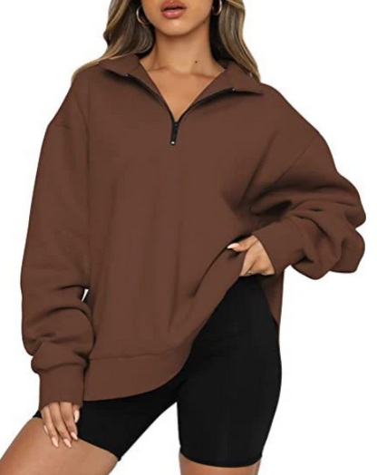 Women's collared Charlotte sweatshirt