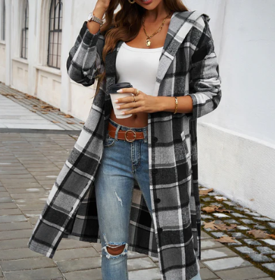 Women's Hooded Casual Jacket by DIANA