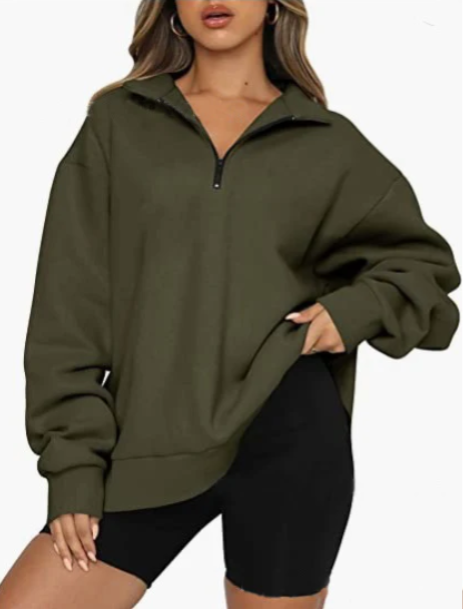 Women's collared Charlotte sweatshirt