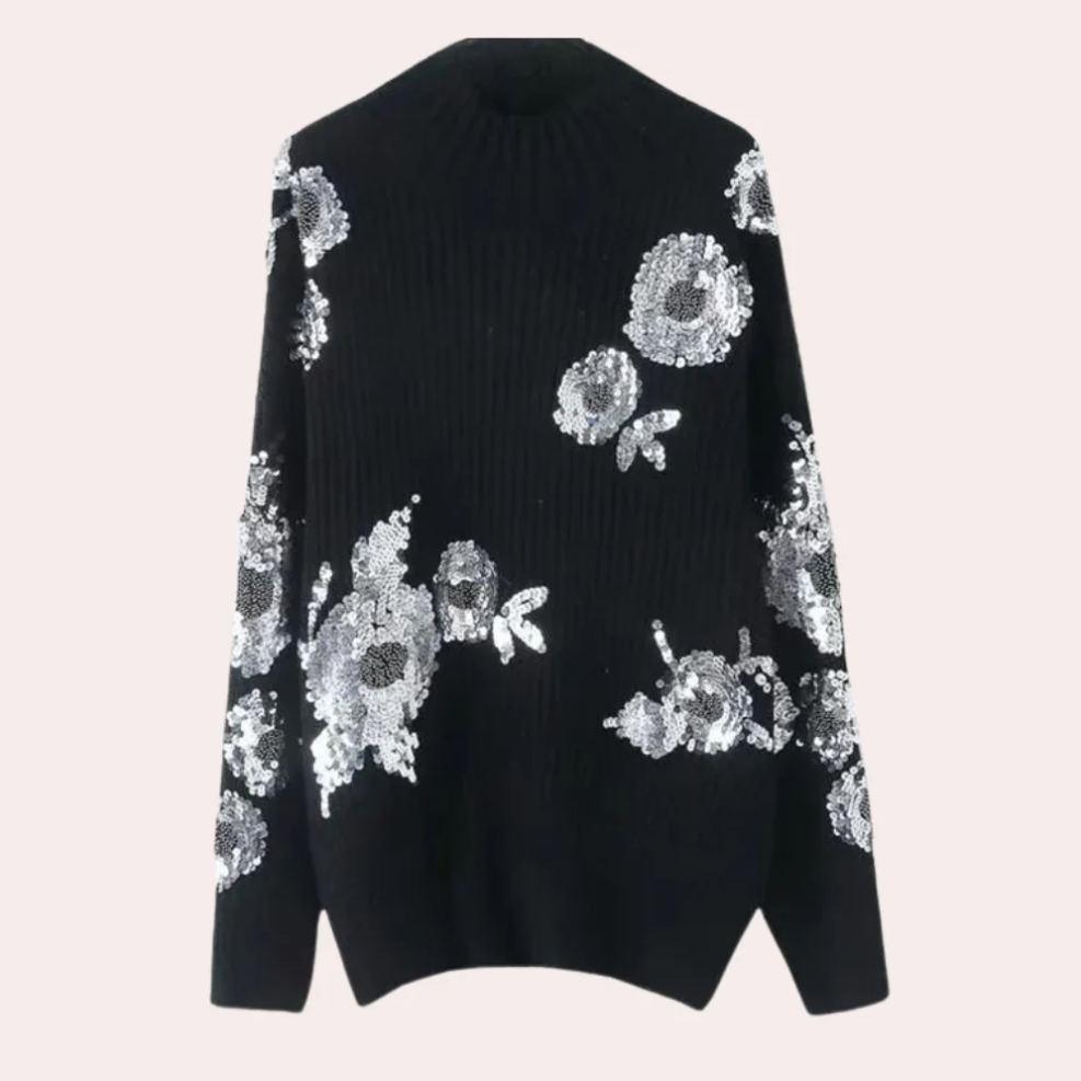 Women's Glamorous Sequin Sweater by Laini