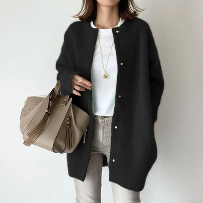 Women's Long Casual Cardigan | With Buttons