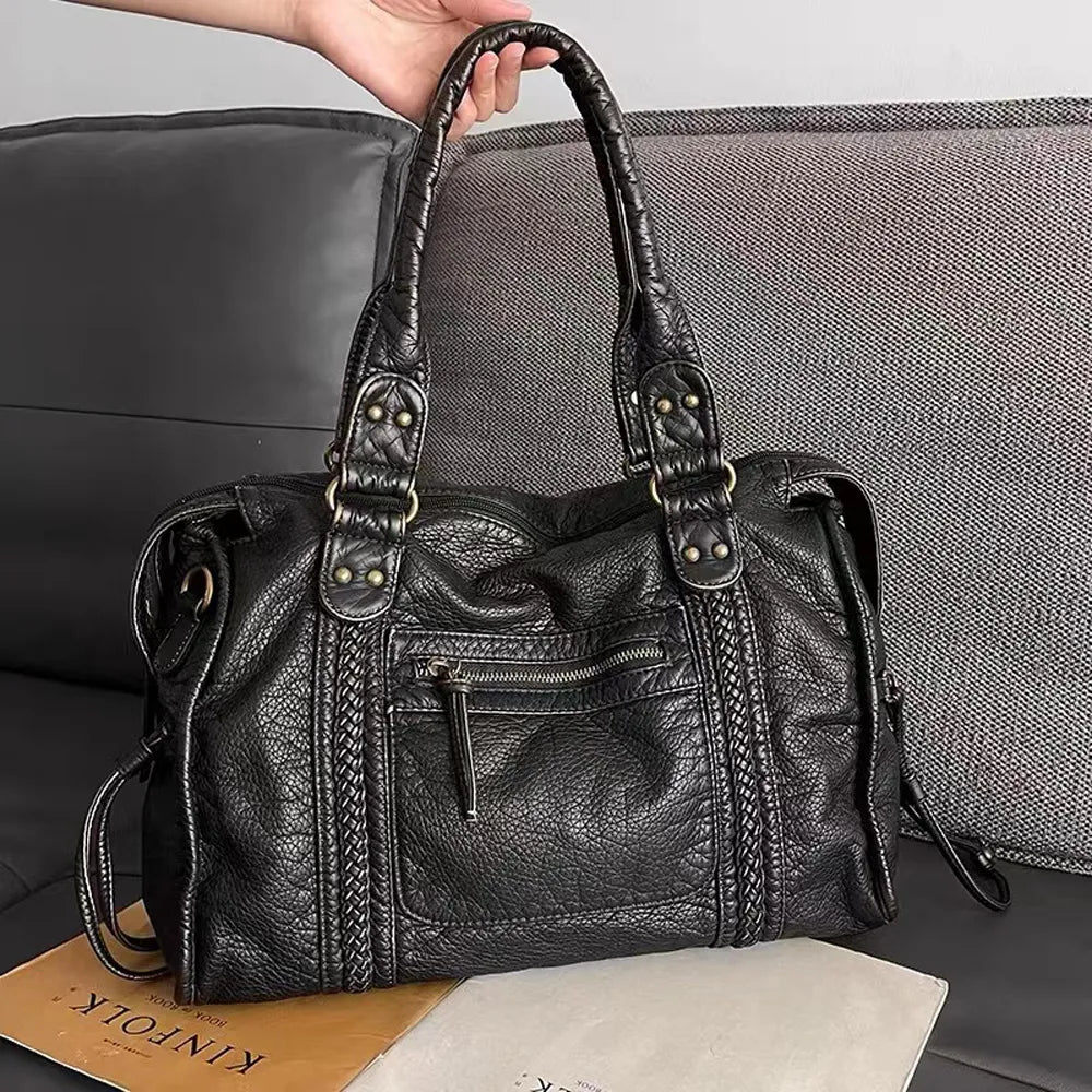 Black Handbag for Classes - RACHEL