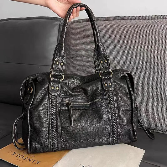 Black Handbag for Classes - RACHEL
