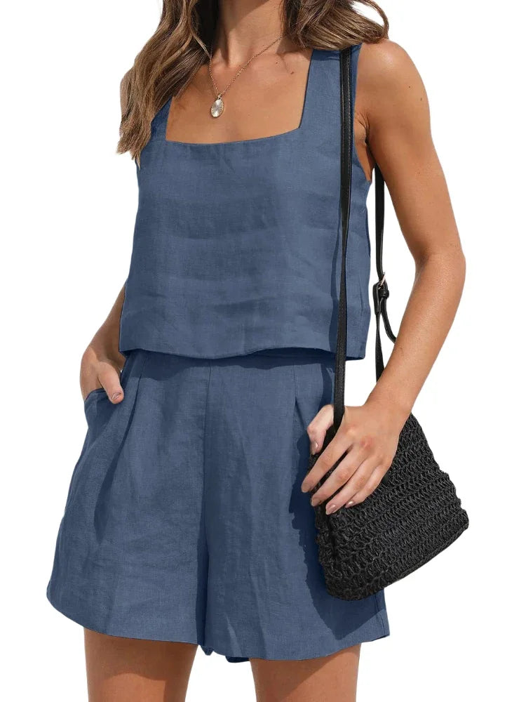 Beatrix | Elegant Summer Set for Women Made of Breathable Linen