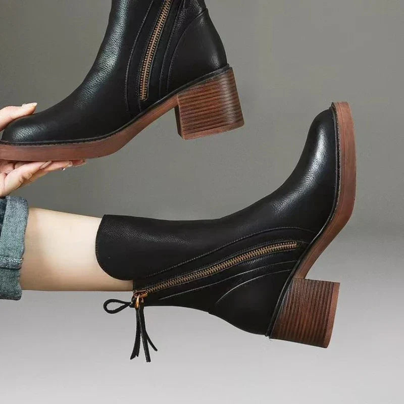 Women's Low Heel Ankle Boots