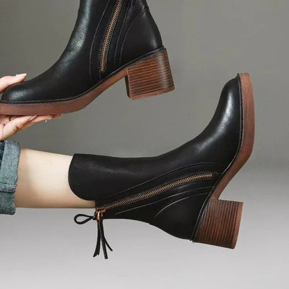 Women's Low Heel Ankle Boots