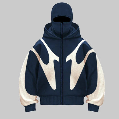 Warm Fleece Face Mask Hoodie