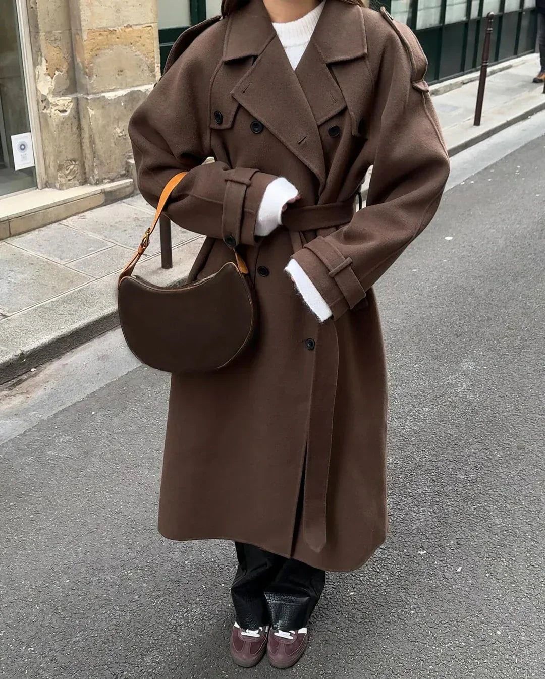 Women's trench coat | Fitted double-breasted with belt