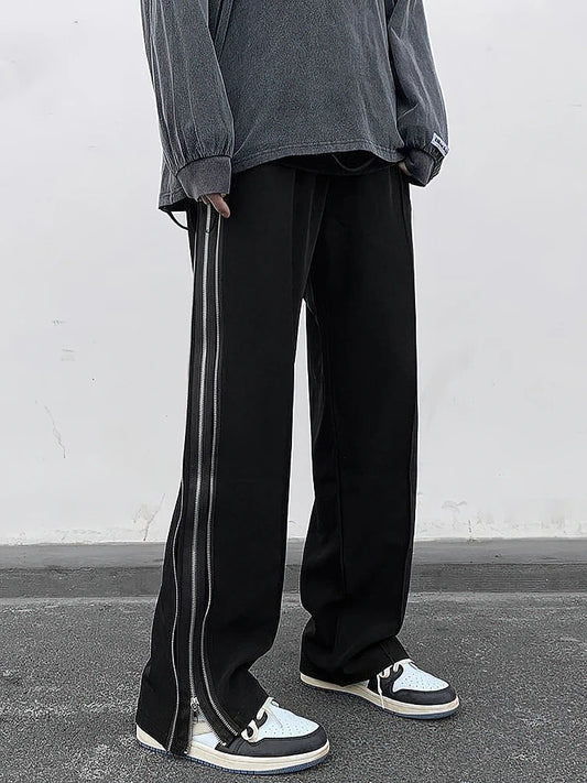 Wide-leg trousers with side splits, Claud style