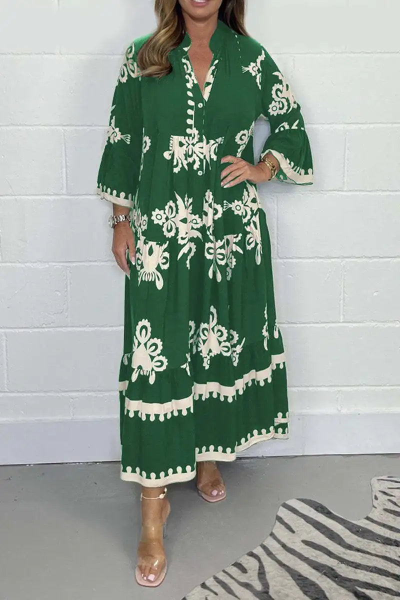Beatrix | Printed Women's Dress with Relaxed Fit and Various Colors