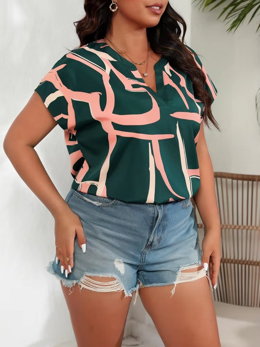Carlotta | Stylish Top with Modern Print for Women