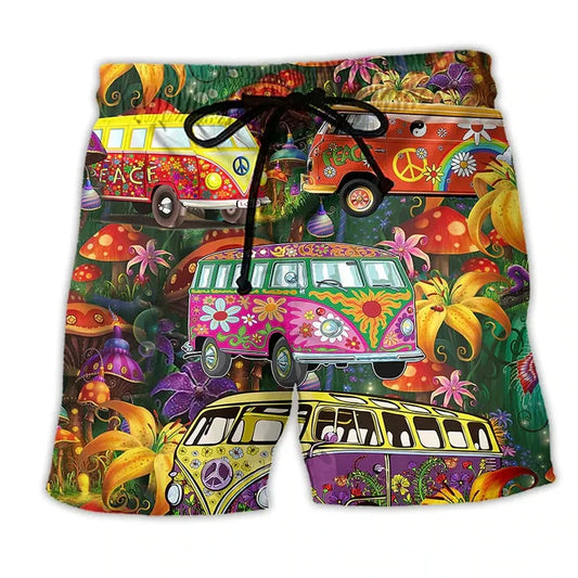 Vibrant Men's Beach Shorts | Colorful Summer Style - Olytrend