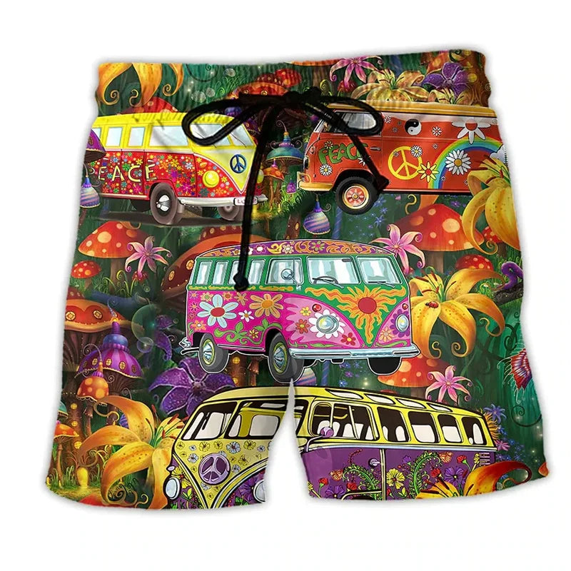 Vibrant Beach Swim Shorts for Men - Olytrend