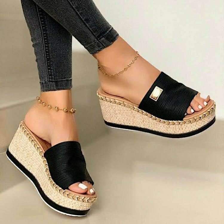 Wedge sandals, Lina - brown