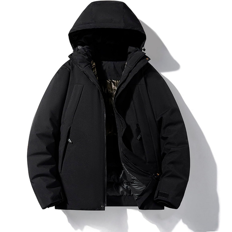 Women's ski jacket with hood and pockets