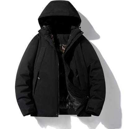 Women's ski jacket with hood and pockets