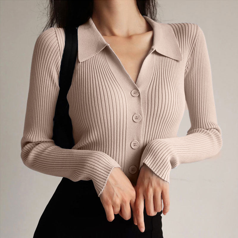 V-neck Women's Slim-Fit Top