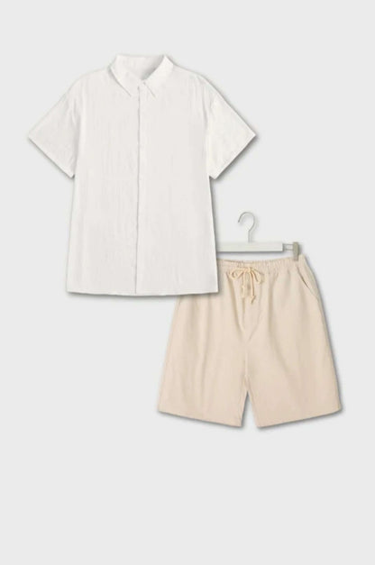 Beach set made of linen and cotton