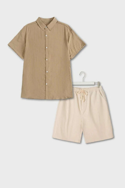 Beach set made of linen and cotton