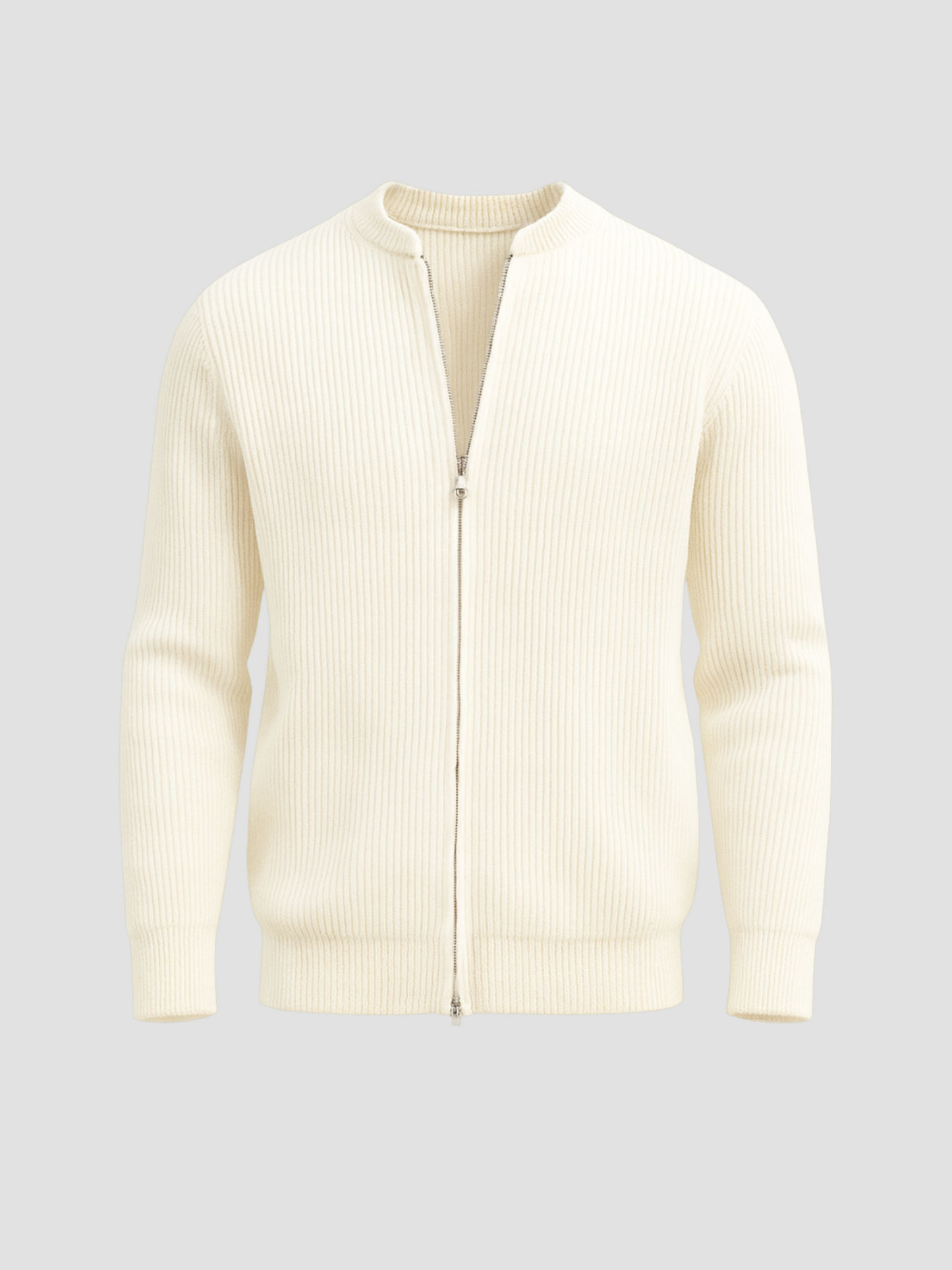 Cardigan with zipper