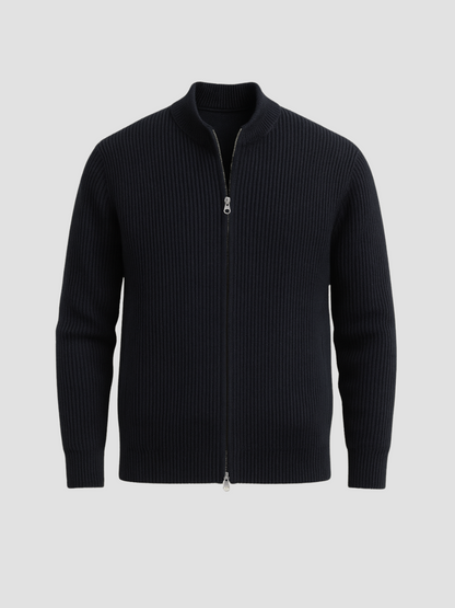Cardigan with zipper