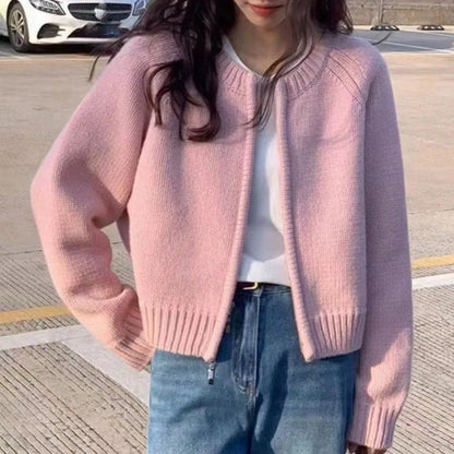 Cardigan for women in crop design