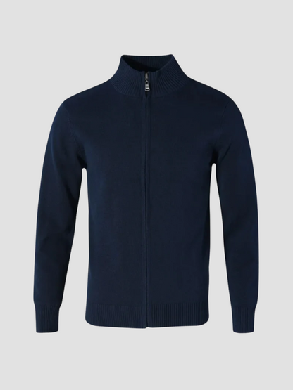 Cardigan with zipper for men