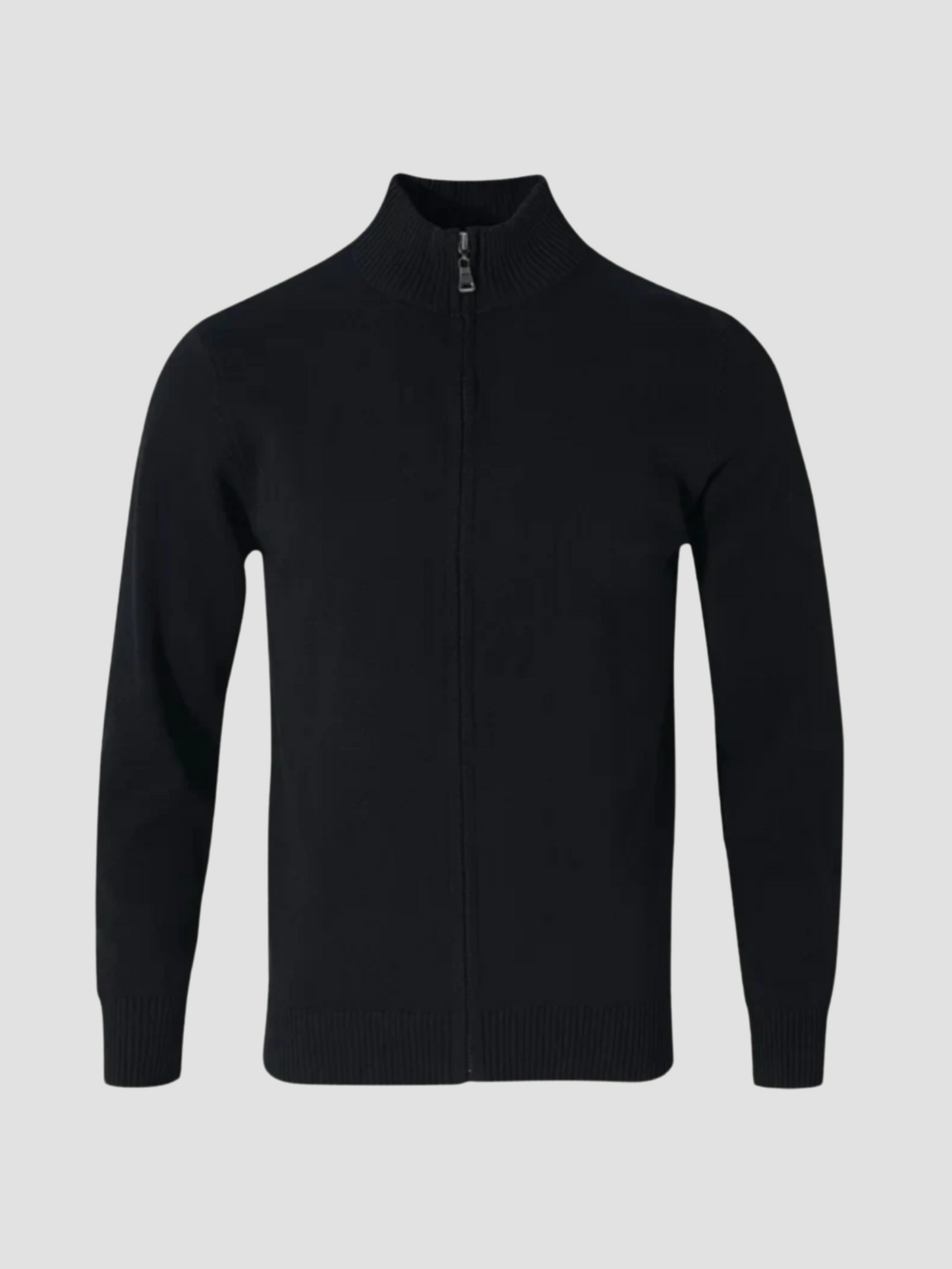 Cardigan with zipper for men