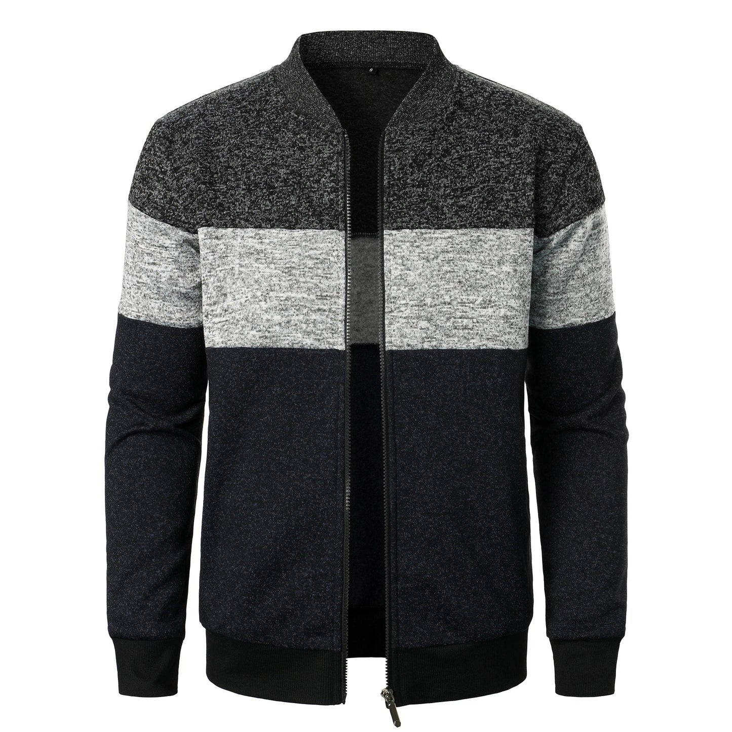 Cardigan men with stand-up collar