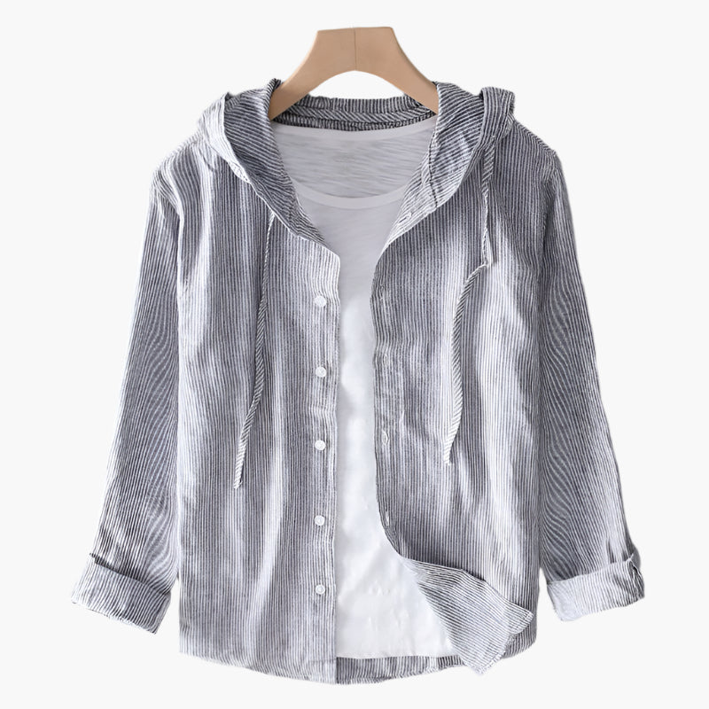 Women's Cotton Blouse with Hood – Classic, Light & Versatile