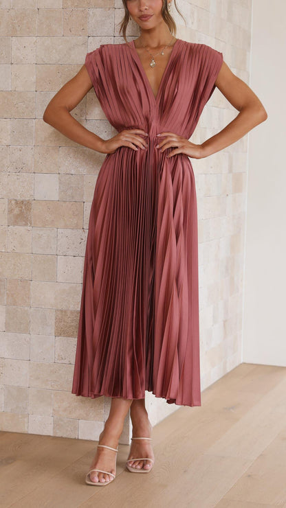 Beautiful Flowy Long Evening Dress - Olytrend