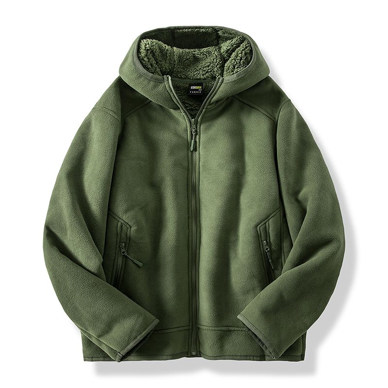 Warm fleece jacket for men