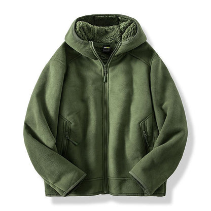 Warm fleece jacket for men