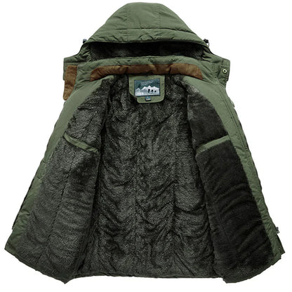 Warm Waterproof Parka for Men with Hood