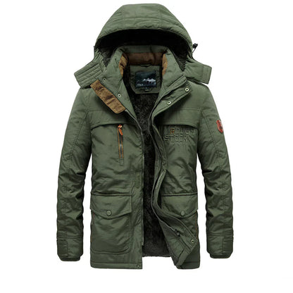 Warm Waterproof Parka for Men with Hood