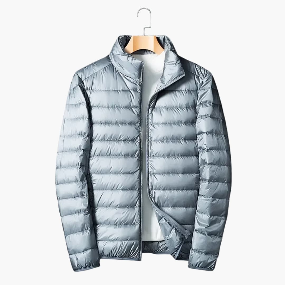 Waterproof Padded Jacket with High Collar