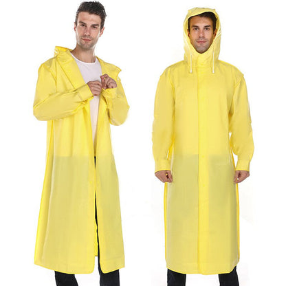 Unisex rain jacket with hood
