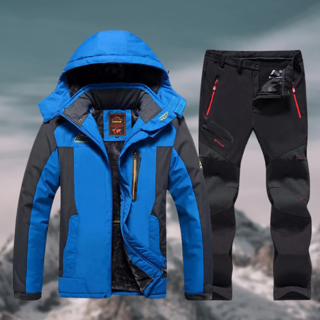 Waterproof Men's Snow Ski Jacket Set