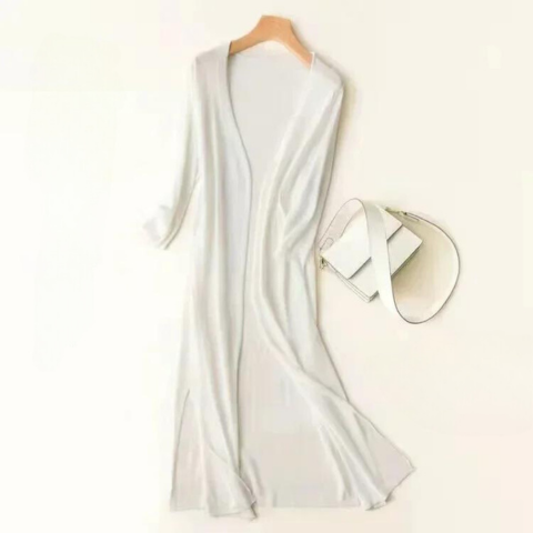 Beatrix | Long Cardigan for Women Open Front for Everyday and Office