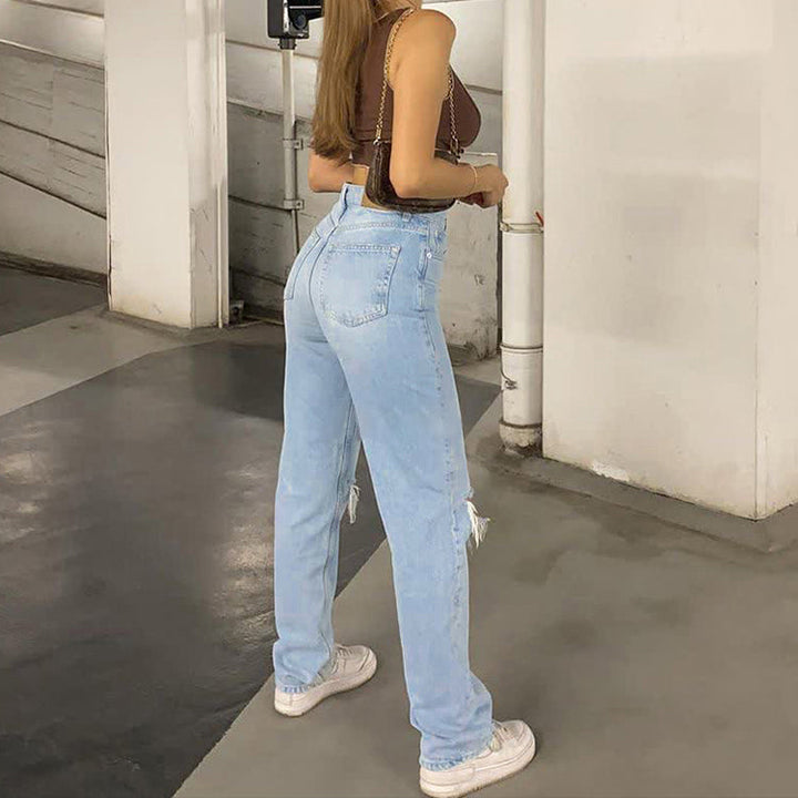 Women's Silkeir Blue Baggy Jeans