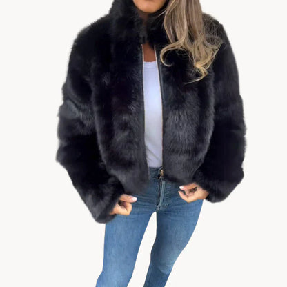 Women's Luxurious Fur Coat: Hope for Comfort