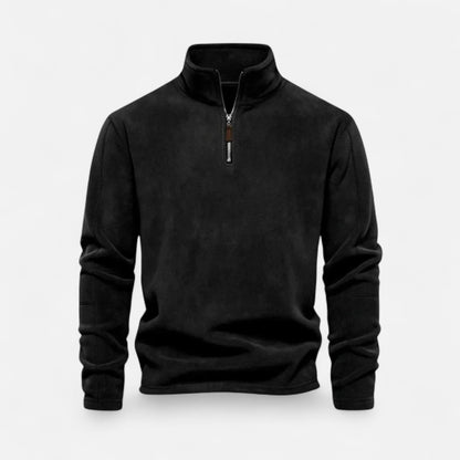 Ancient World | Men's Premium Half-Zip High Collar Fleece Sweater