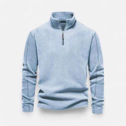Ancient World | Men's Premium Half-Zip High Collar Fleece Sweater