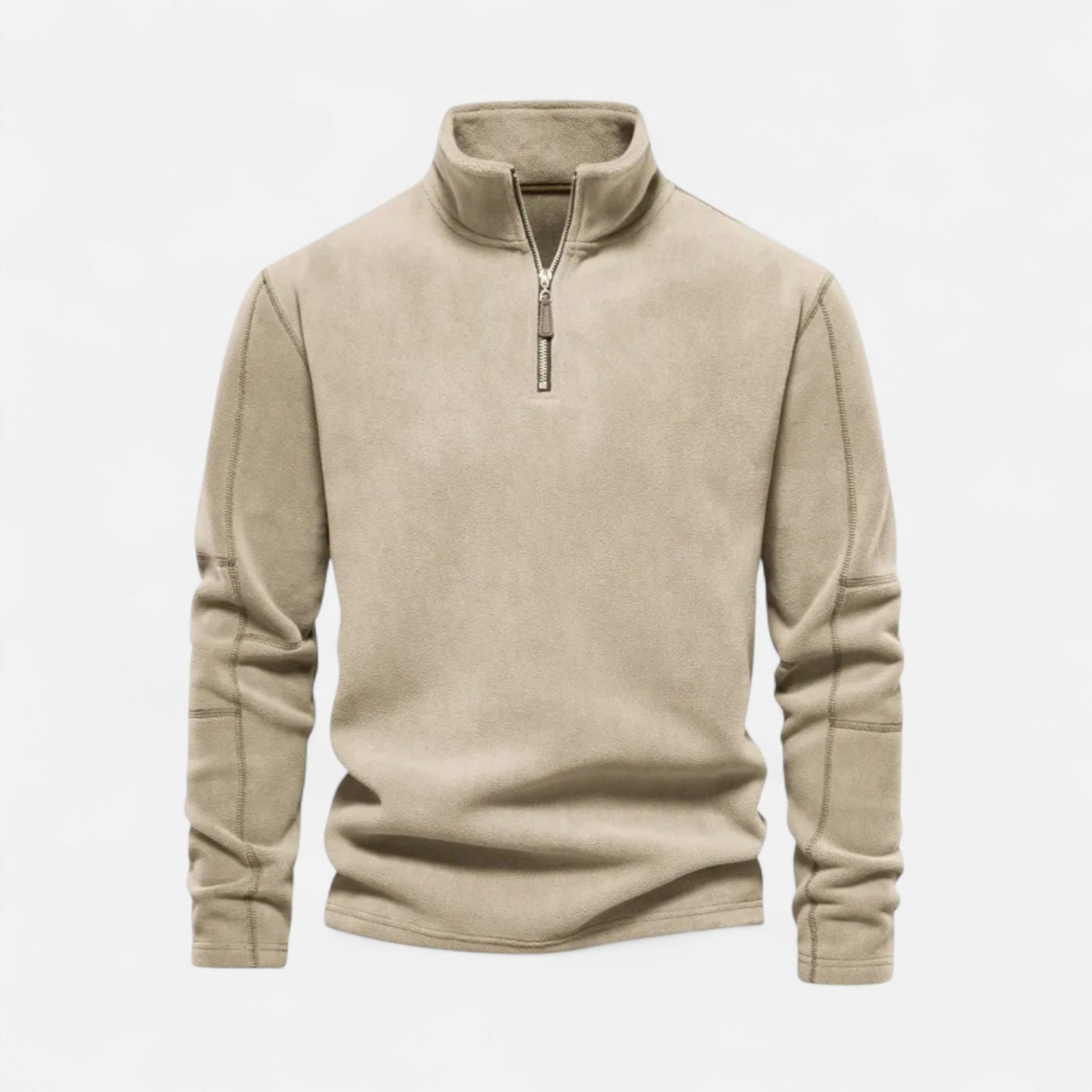 Ancient World | Men's Premium Half-Zip High Collar Fleece Sweater
