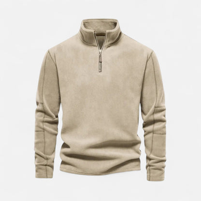 Ancient World | Men's Premium Half-Zip High Collar Fleece Sweater