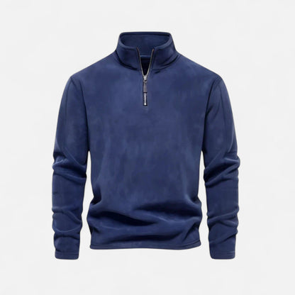 Ancient World | Men's Premium Half-Zip High Collar Fleece Sweater