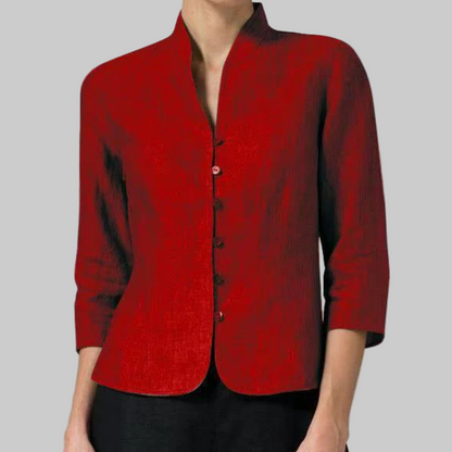 Women's Classic Collar Blouse - Elegant Everyday Style